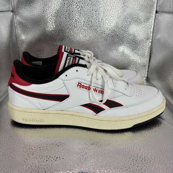 Reebok Other - Reebok Club C Revenge Mens Sneakers White Red Black 1000200019 Size 11.5